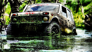 Off Road Jeep covered Mud HD Wallpaper