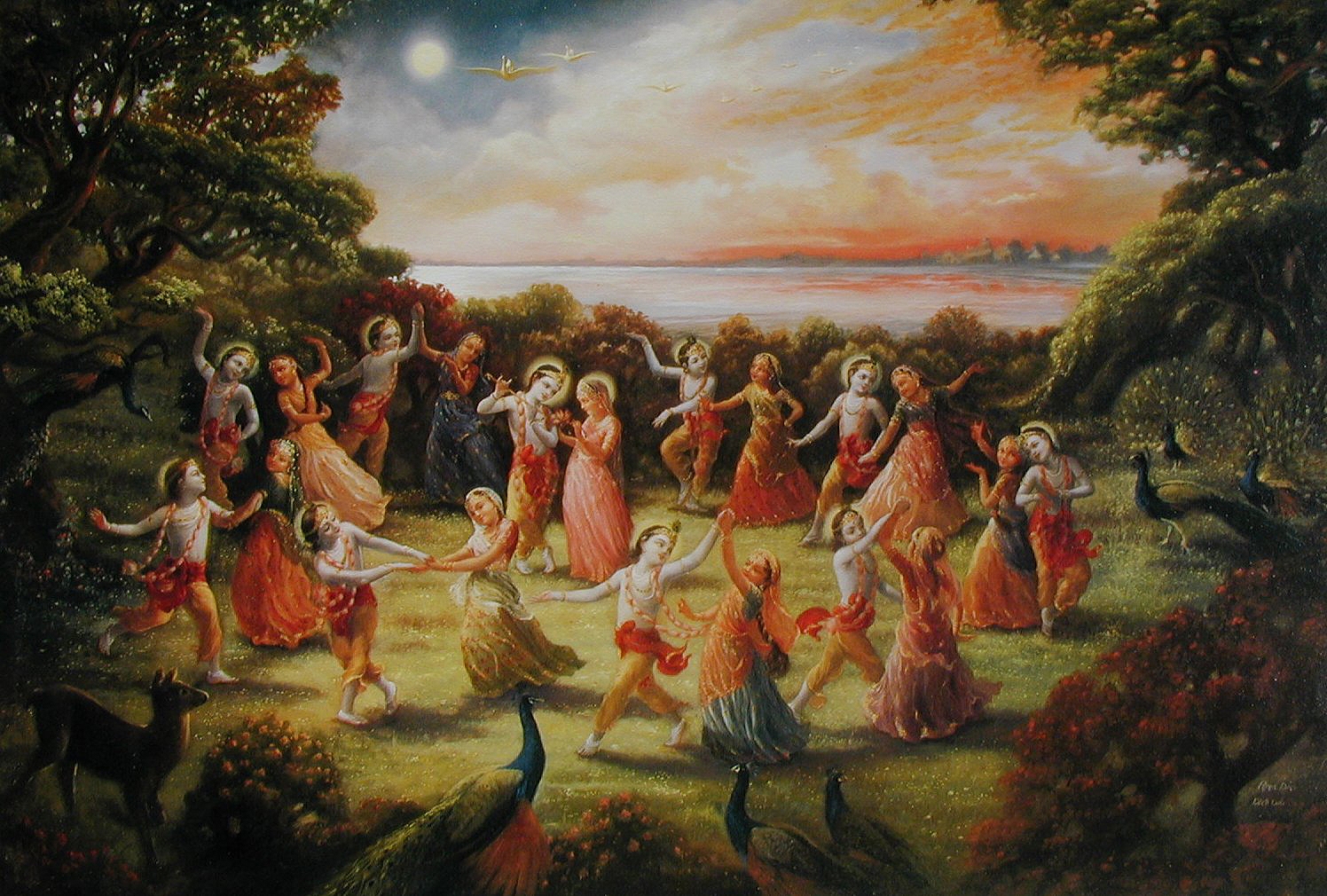 Krishnas was not an eight year old at the rasa dance picture