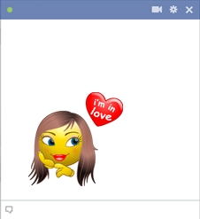 Facebook Love Symbol Of Female Smiley In Love