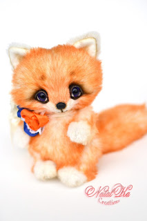 Künstlerteddy, Künstlerfuchs, Fuchs, Teddy, Unikat, NatalKa Creations, teddies with charm, artist teddy fox, ooak fox, fox handmade, авторский лесенок, лиса тедди, лис тедди, тедди с шармом