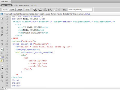 Cara Menampilkan Data Dari Database