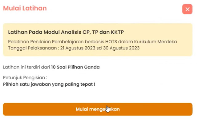 Soal Latihan 3.2 Analisis CP, TP dan KKTP