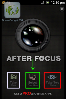 AfterFocus di Android & iPhone