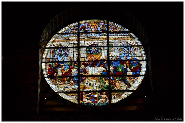 Katedra Metropolitana di Santa Maria Assunta - Siena - Włochy - witraż
