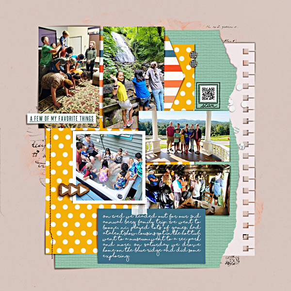 Week 23 {right} Digital Scrapbook Page by Scrapping with Liz
