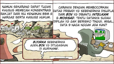 Teori Komik Gump n Hell Ungkap Identitas Bjorka, Agen BIN untuk Memecah Konsentrasi Rakyat?