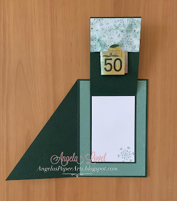 Angela's PaperArts: Christmas Stampin Up diagonal special fold card
