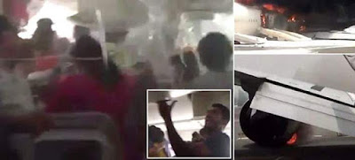 Συγκλονιστικό βίντεο: Σκηνές πανικού στο φλεγόμενο Boeing της Emirates