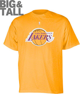 Gold Yellow Lakers Big and Tall T-Shirt