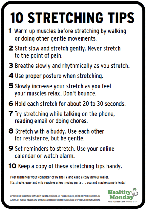 10 Stretching Tips