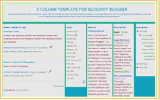 template blogger 5 column