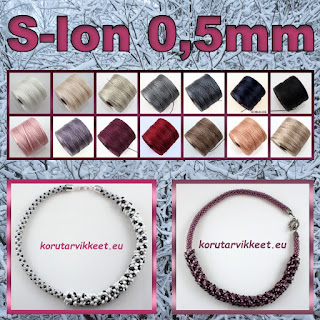 S-lon 0,5mm - mikromakramee, kumihimo, helmivirkkaus - korutarvikkeet, askartelutarvikkeet edullisesti