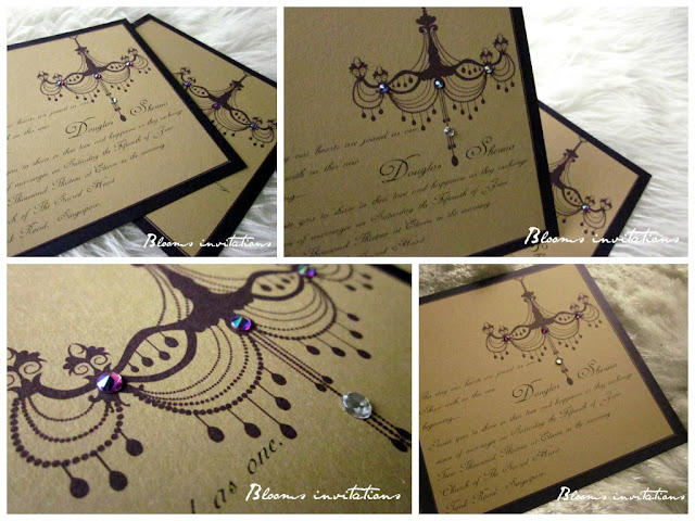  rhinestone wedding invitation