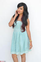 Sahana New cute Telugu Actress in Sky Blue Small Sleeveless Dress ~  Exclusive Galleries 005.jpg