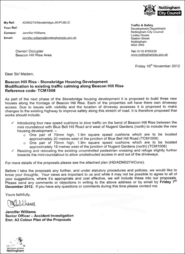 planning letter