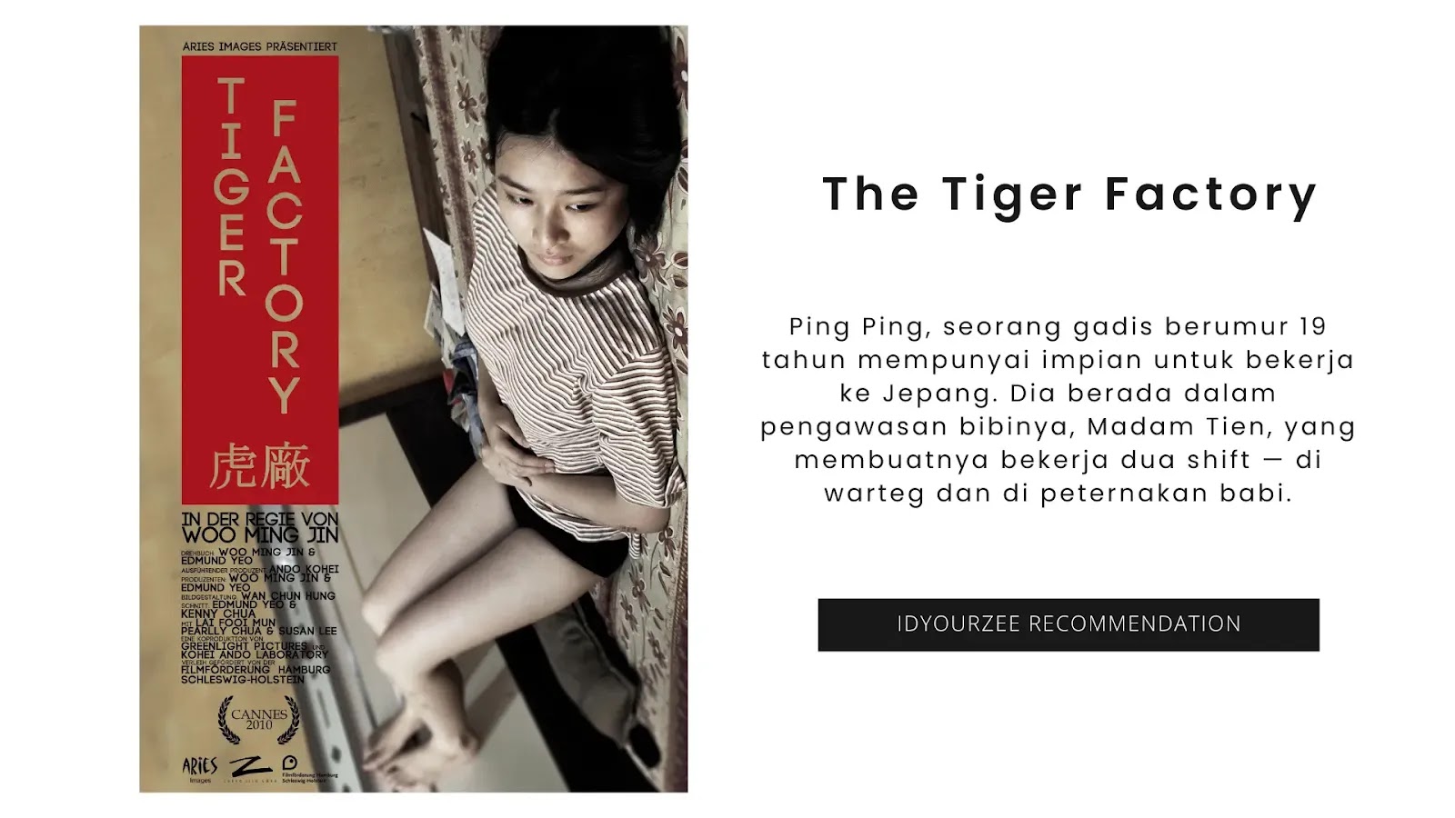 Review The Tiger Factory: Sebuah Film Emotionless tentang Realita Gadis 'Pabrik Bayi'
