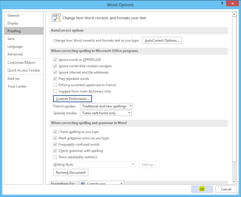 Kita yakni seorang yang sangat aktif dengan dunia internet terperinci kalau kita tidak aneh d Cara Koreksi Ejaan Kata Bahasa Indonesia di MS Word [autocorrect]