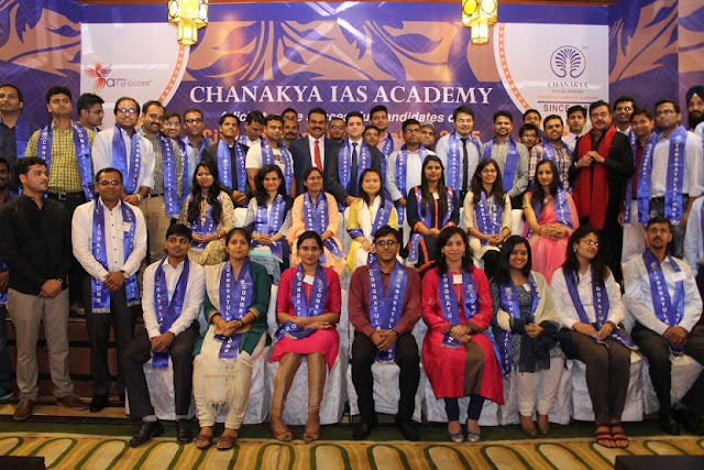 Civil Services students felicitated by ​Chanakya IAS Academy