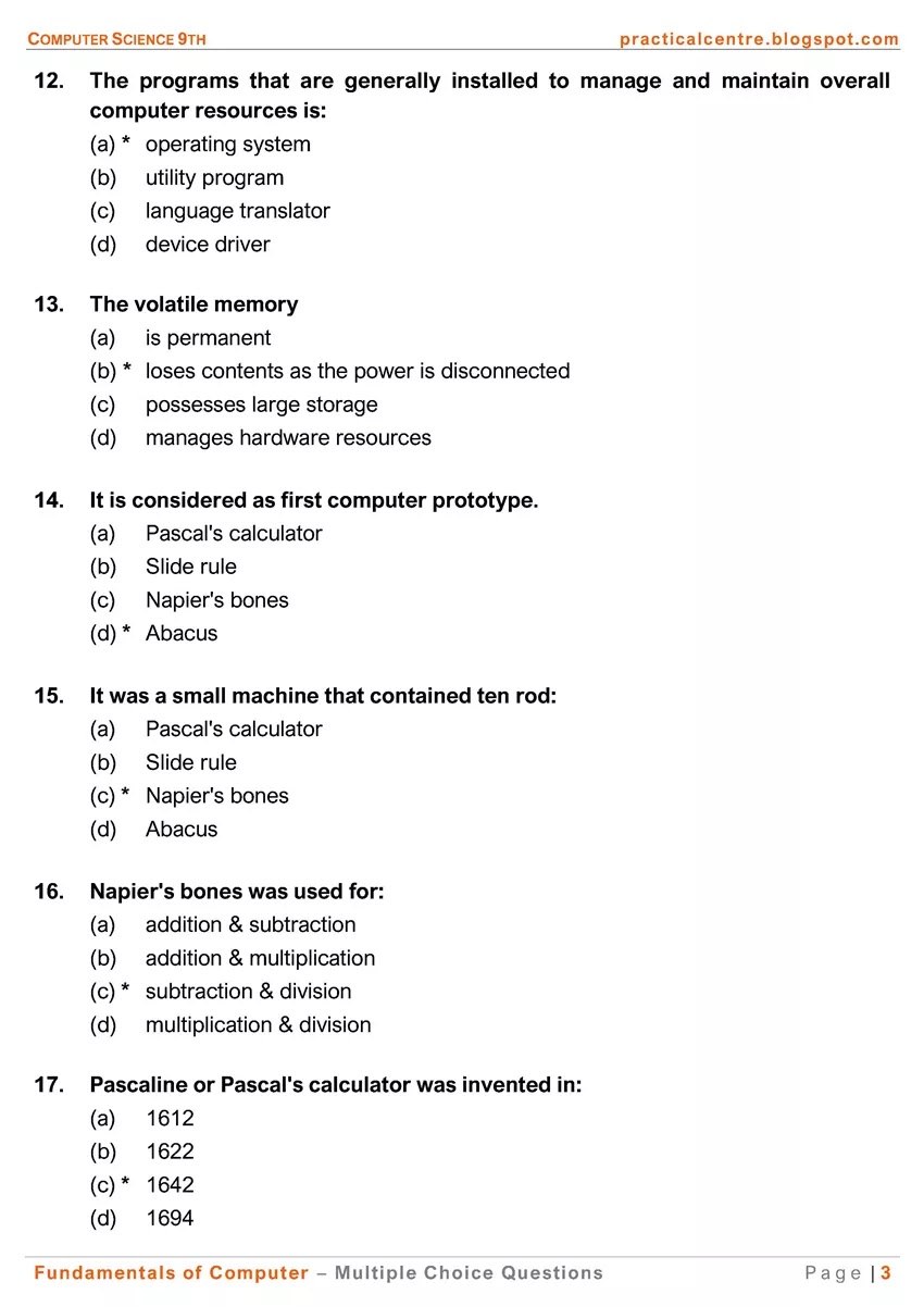 fundamentals-of-computer-mcqs-computer-science-9th-notes