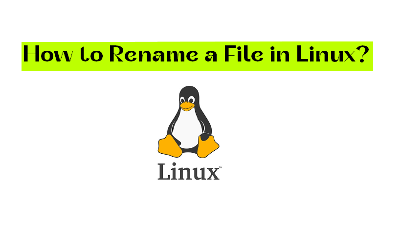 how to rename a file in linux