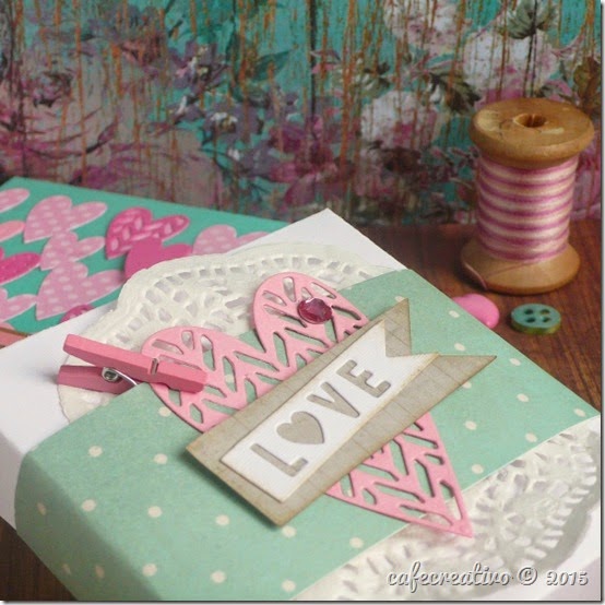 cafecreativo - big shot sizzix - pizza box - love - scatoline bomboniere