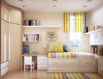 desain kamar tidur 3x3 minimalis terbaru