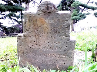 Pennsylvania Dutch slate tombstone