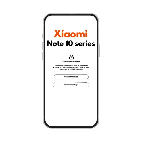 Xiaomi Mi Account Removal Service Redmi Note 10, Note 10S, Note 10T, Note 10 Pro