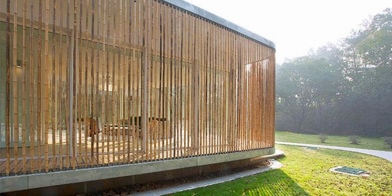 nietzschesorphan Fo Shou  Rumah Berdinding Bambu  Transparan