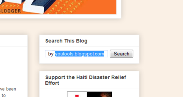 Install Search Bar Widget in Blogspot & Blogger