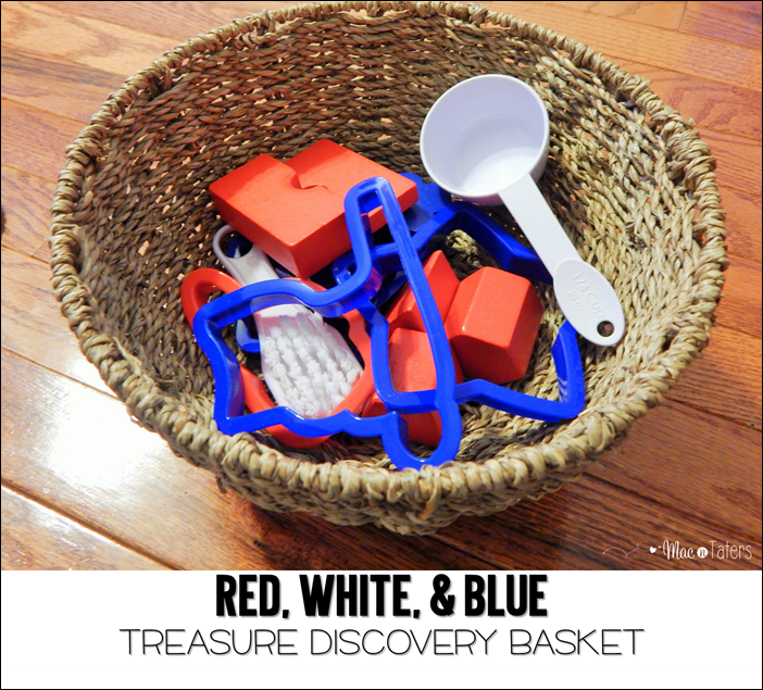 Red White & Blue Treasure Discovery Basket
