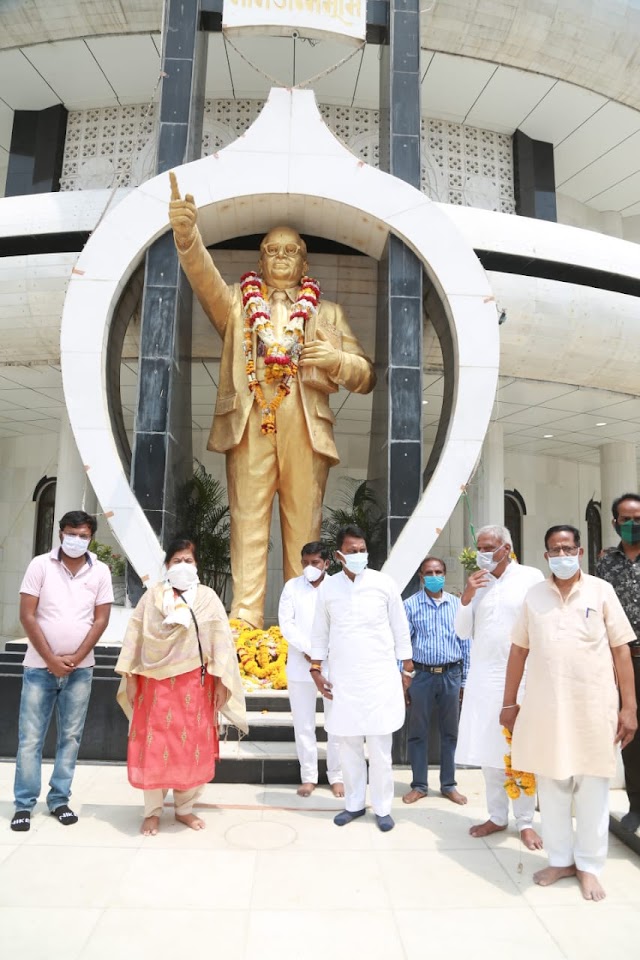मंत्री श्री सिलावट एवं सुश्री ठाकुर ने डॉ भीमराव अंबेडकर की जयंती पर किया नमन