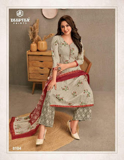 Deeptex Miss India vol 81 Cotton Print Churidar Dress Material