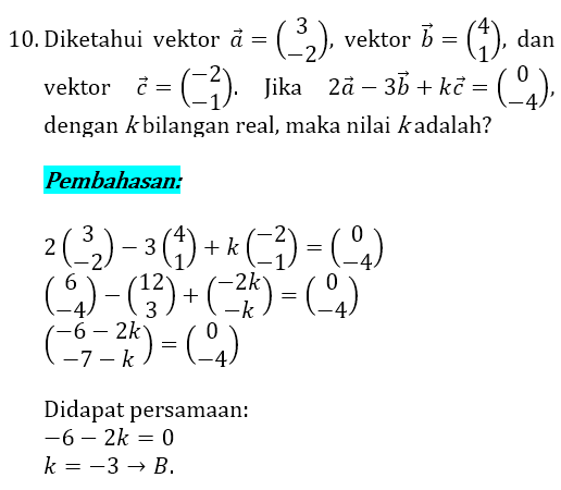 Contoh Soal dan Pembahasan Vektor (TERLENGKAP) - Soalskul