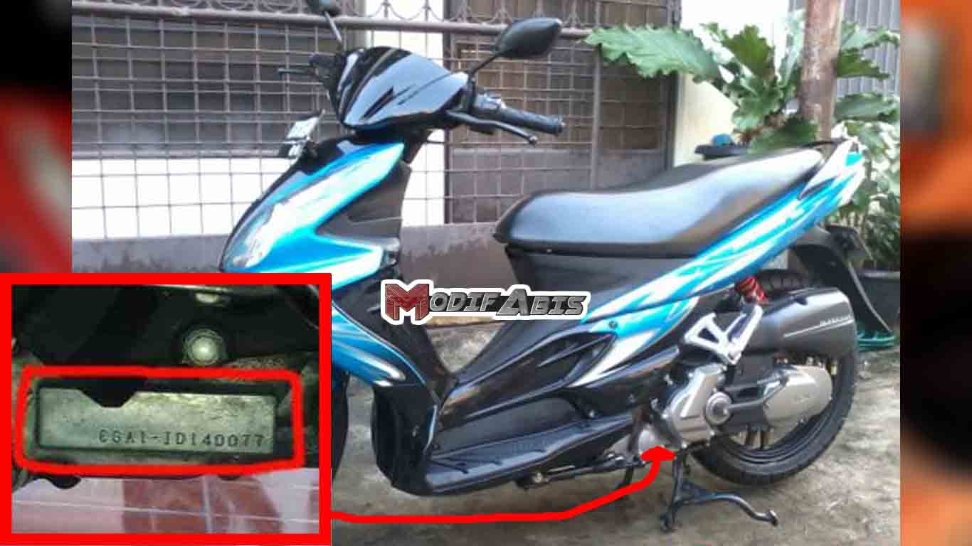 Letak Nomer Meisn Dan Nomer Rangka Suzuki Skywave 125 Modif Abis