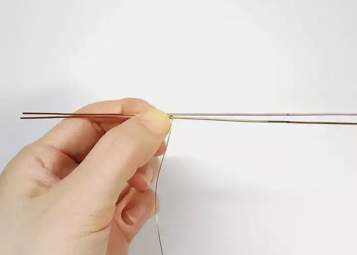 ワイヤーウィーブペンダント step1 ワイヤーを用意