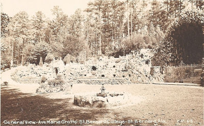 Postcard of Ave Maria Grotto Cullman, Alabama