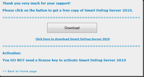 Smart Defrag Server 2010 - Download