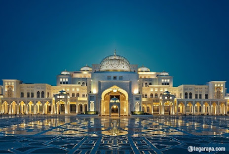 foto istana Qasr Al Watan Presidential di Abu Dhabi