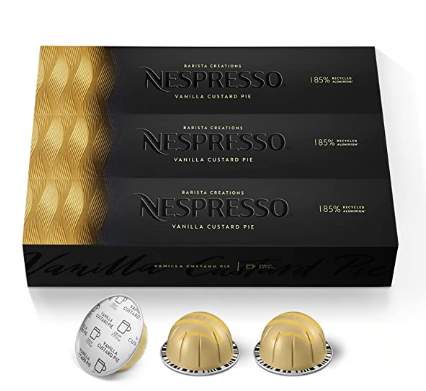 Nespresso Vanilla Custard Pie Pods