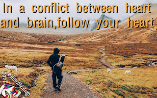 In conflict listen to your heart