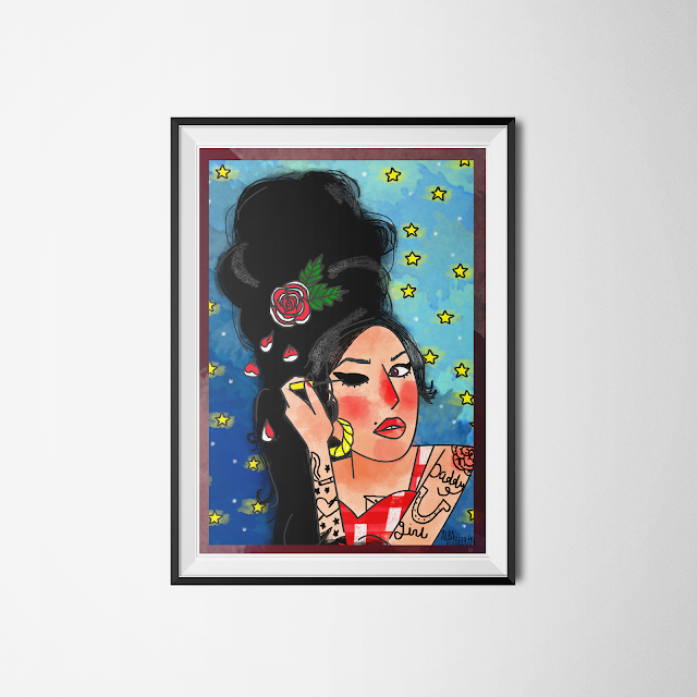 amy winehouse illustration fanart