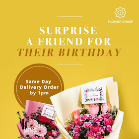 Flower Chimp, free flower delivery, flower delivery, online florist, online florist in Malaysia, say it with flowers, discount voucher code