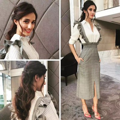 Disha Patani Waterfall Hairstyle