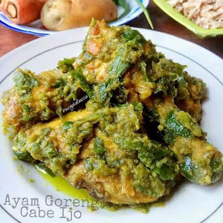 Resep Ayam Goreng Cabe Ijo