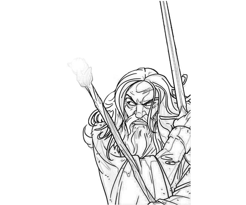 Gandalf The Grey Coloring Pages Coloring Pages