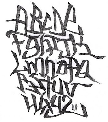 alphabet graffiti