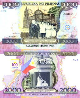 Gambar Uang Filipina 20000 Peso