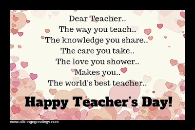 the inspirational message for teachers day