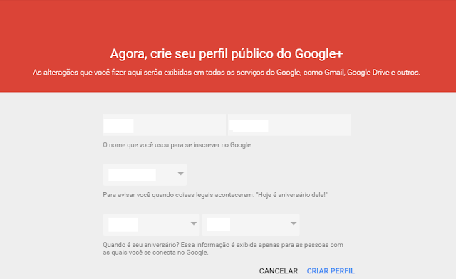 Como criar uma conta no blogger